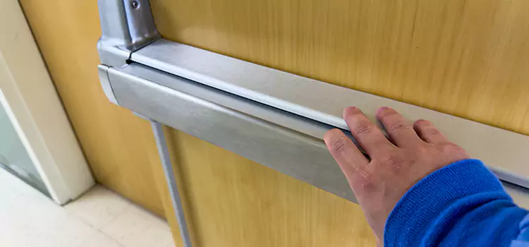 Installing a Push Bar on a Door Columbia